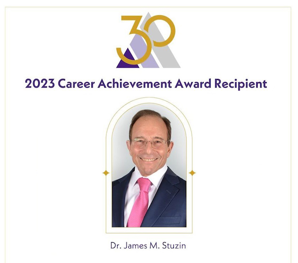 Dr. James Stuzin Receives The 2023 Aesthetic Surgery Education And Research Foundation Award